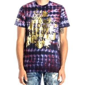 🆕️Rock Revival Tie-Dye Gold Foil Logo Graphic Shortsleeve Tee. Men's Size: LG.